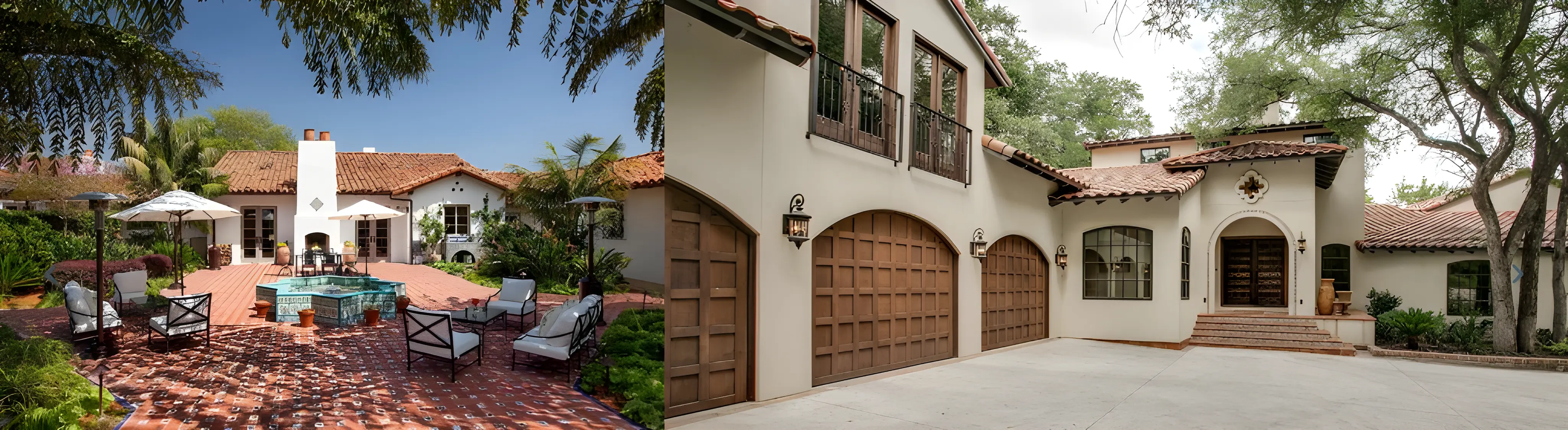 Courtyards in Spanish Style